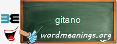 WordMeaning blackboard for gitano